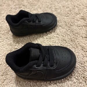 Nike Baby Black Air Force 1’s